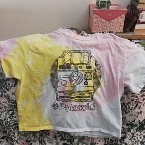 Polaroid Pastel Tie-Dye Crop Top